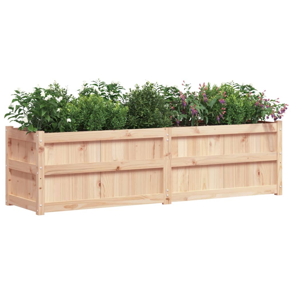 vidaXL Jardinieră de grădină, 180x50x50 cm, lemn masiv de pin vidaXL Jardinieră de grădină, 180x50x50 cm, lemn masiv de pin