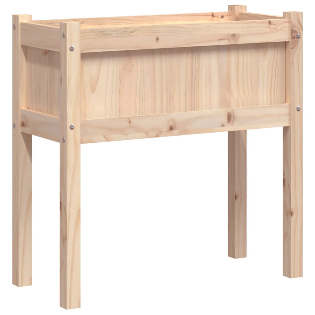 vidaXL Jardinier de grădină cu picioare, 70x31x70cm, lemn masiv de pin