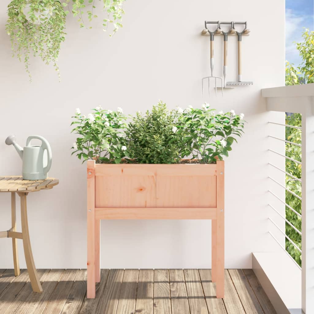 vidaXL Jardinieră de grădină cu picioare 70x31x70cm lemn masiv Douglas