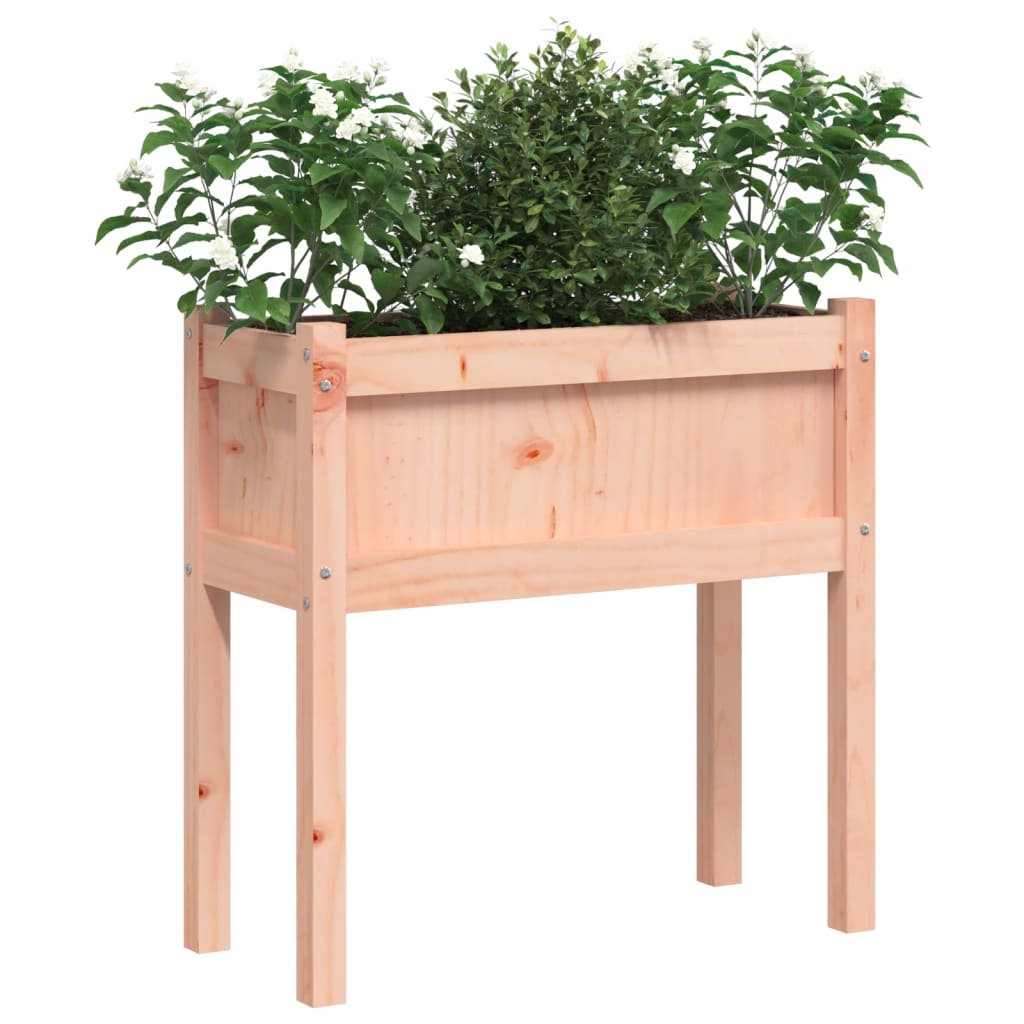 vidaXL Jardiniere de grădină cu picioare, 2 buc., lemn masiv douglas vidaXL Jardiniere de grădină cu picioare, 2 buc., lemn masiv douglas