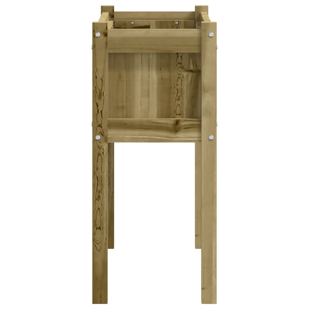 vidaXL Jardinier de grădină cu picioare, 70x31x70 cm, lemn pin tratat