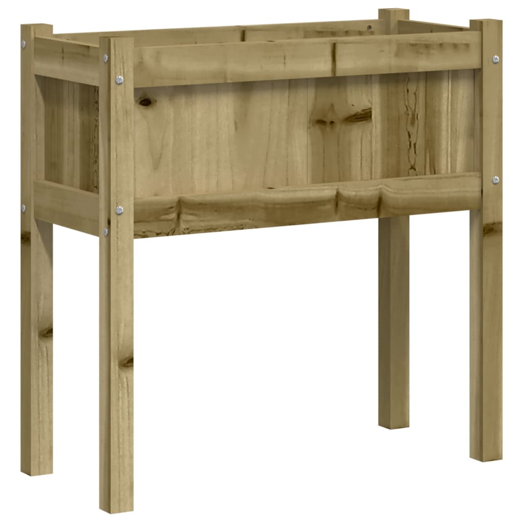 vidaXL Jardiniere de gradina cu picioare 2 buc. lemn de pin impregnat vidaXL Jardiniere de gradina cu picioare 2 buc. lemn de pin impregnat