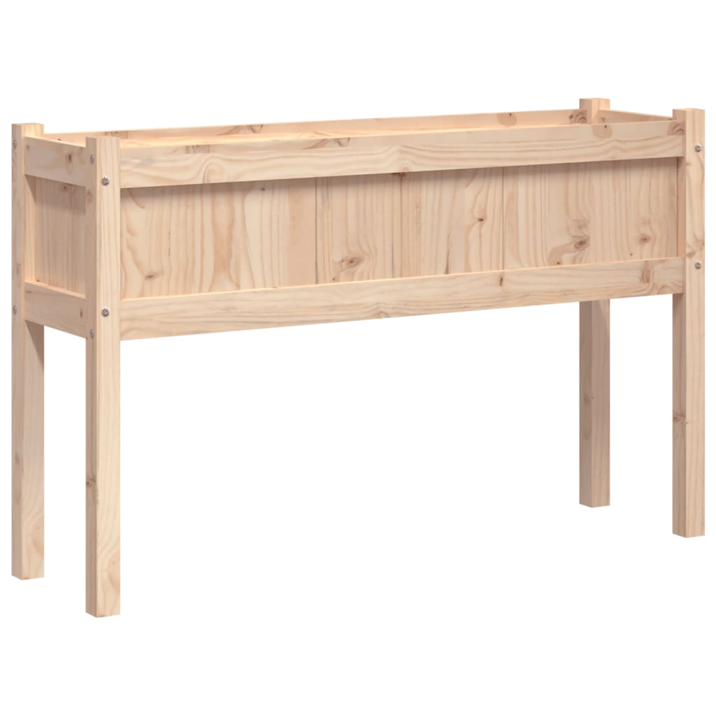 vidaXL Jardinieră de grădină cu picioare 110x31x70cm lemn masiv de pin