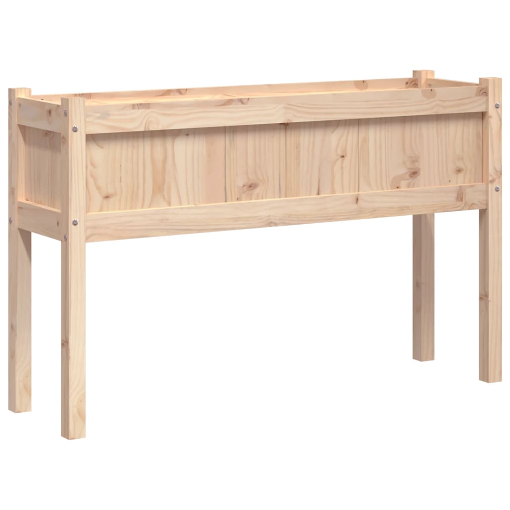 vidaXL Jardiniere de grădină cu picioare, 2 buc., lemn masiv de pin vidaXL Jardiniere de grădină cu picioare, 2 buc., lemn masiv de pin
