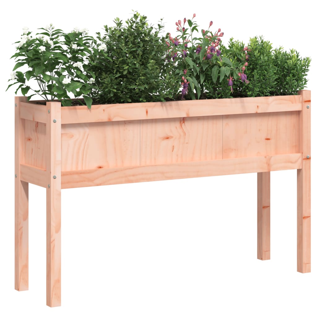 vidaXL Jardiniere de grădină cu picioare, 2 buc., lemn masiv Douglas vidaXL Jardiniere de grădină cu picioare, 2 buc., lemn masiv Douglas