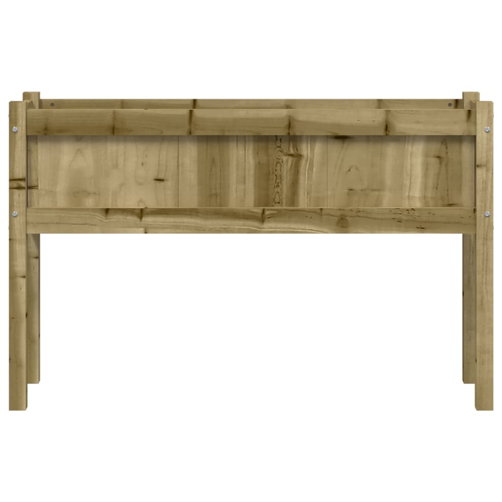 vidaXL Jardinier de grădină cu picioare, 110x31x70 cm, lemn pin tratat