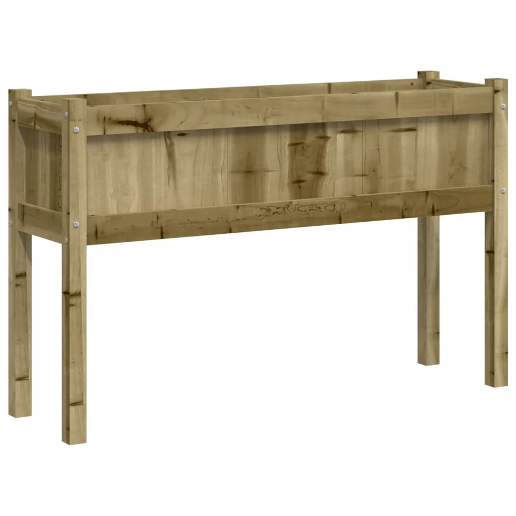 vidaXL Jardinier de grădină cu picioare, 110x31x70 cm, lemn pin tratat