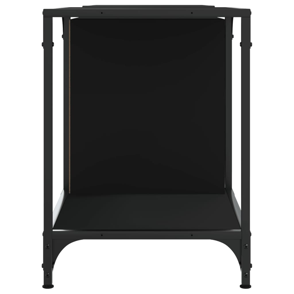 vidaXL Comodă TV, negru, 153x37x50 cm, lemn compozit