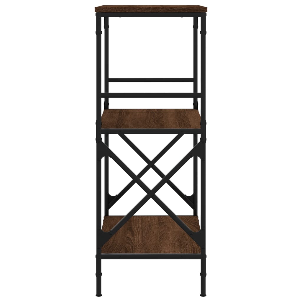 vidaXL Bibliotecă 3 niveluri, stejar maro 59x35x90,5cm, lemn prelucrat vidaXL Bibliotecă 3 niveluri, stejar maro 59x35x90,5cm, lemn prelucrat