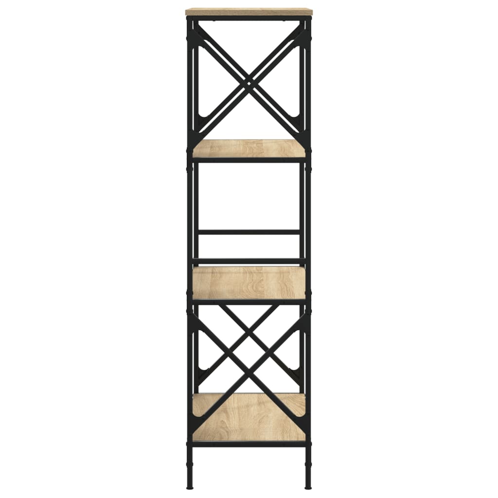 vidaXL Bibliotecă 4 niveluri stejar sonoma 59x35x132 cm lemn prelucrat vidaXL Bibliotecă 4 niveluri stejar sonoma 59x35x132 cm lemn prelucrat