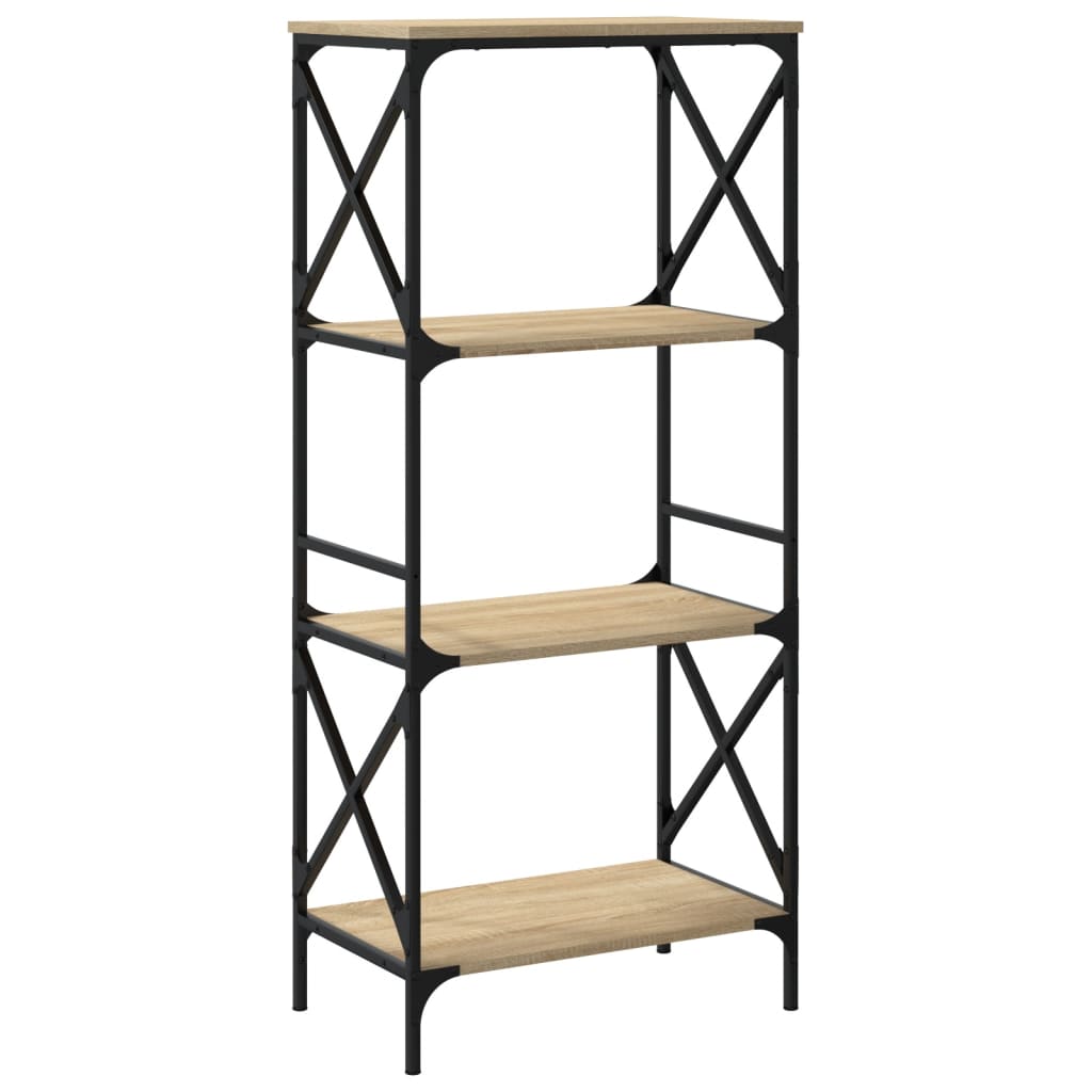 vidaXL Bibliotecă 4 niveluri stejar sonoma 59x35x132 cm lemn prelucrat vidaXL Bibliotecă 4 niveluri stejar sonoma 59x35x132 cm lemn prelucrat