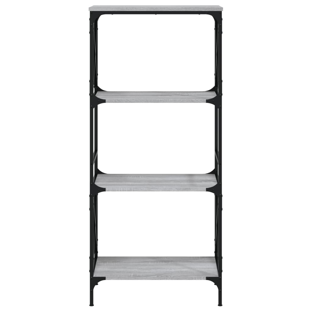vidaXL Bibliotecă cu 4 niveluri gri sonoma 59x35x132 cm lemn prelucrat vidaXL Bibliotecă cu 4 niveluri gri sonoma 59x35x132 cm lemn prelucrat
