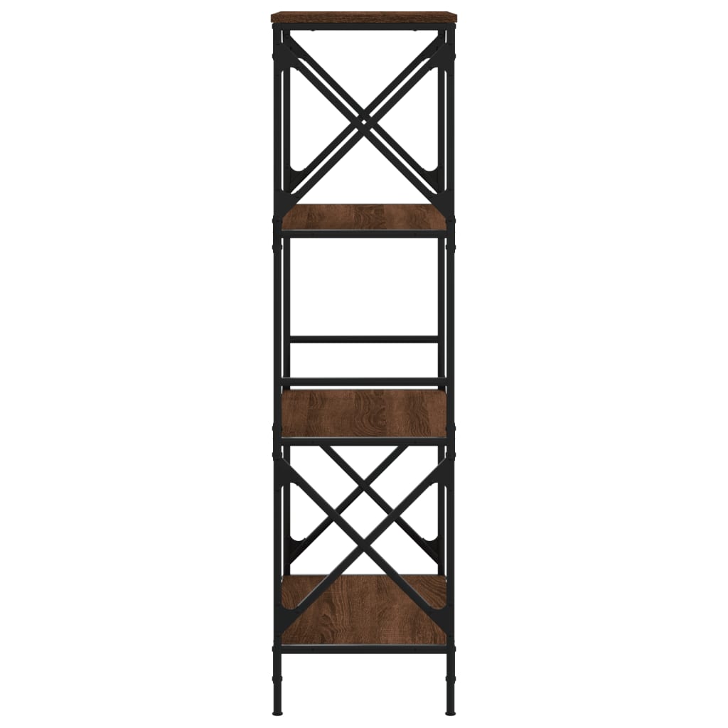 vidaXL Bibliotecă 4 niveluri, stejar maro 59x35x132 cm, lemn prelucrat vidaXL Bibliotecă 4 niveluri, stejar maro 59x35x132 cm, lemn prelucrat