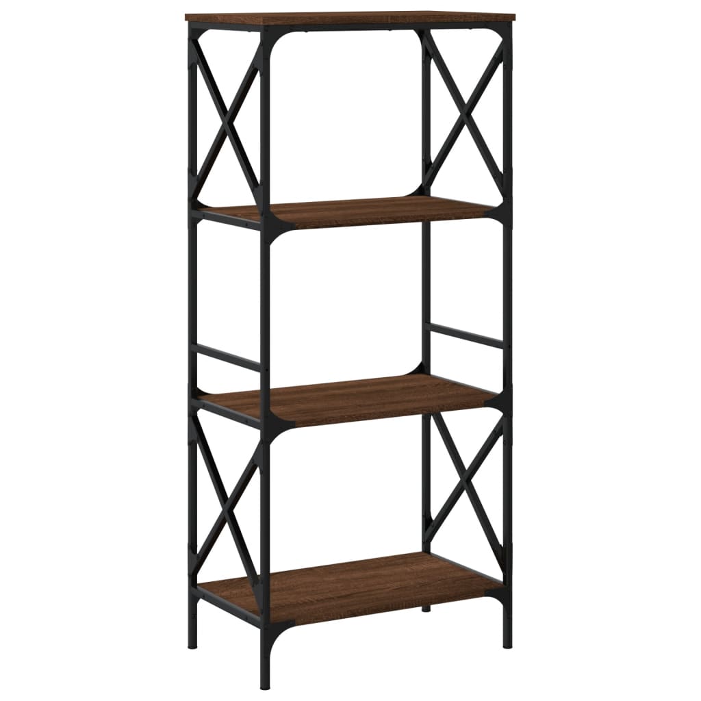 vidaXL Bibliotecă 4 niveluri, stejar maro 59x35x132 cm, lemn prelucrat vidaXL Bibliotecă 4 niveluri, stejar maro 59x35x132 cm, lemn prelucrat