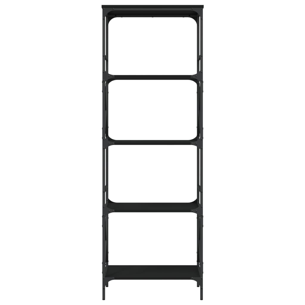 vidaXL Bibliotecă cu 5 niveluri, negru, 59x35x171 cm, lemn prelucrat vidaXL Bibliotecă cu 5 niveluri, negru, 59x35x171 cm, lemn prelucrat