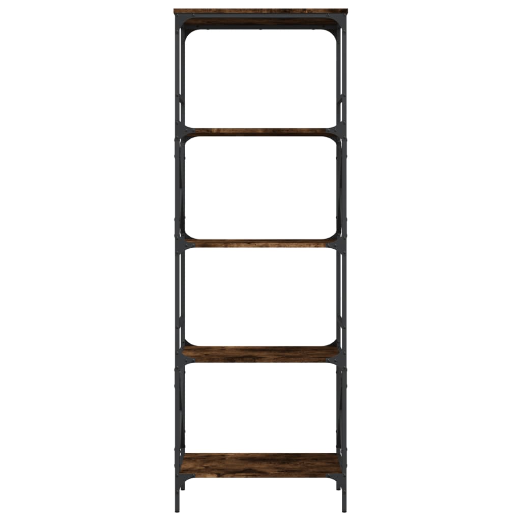 vidaXL Bibliotecă cu 5 niveluri, stejar fumuriu, 59x35x171 cm, lemn vidaXL Bibliotecă cu 5 niveluri, stejar fumuriu, 59x35x171 cm, lemn