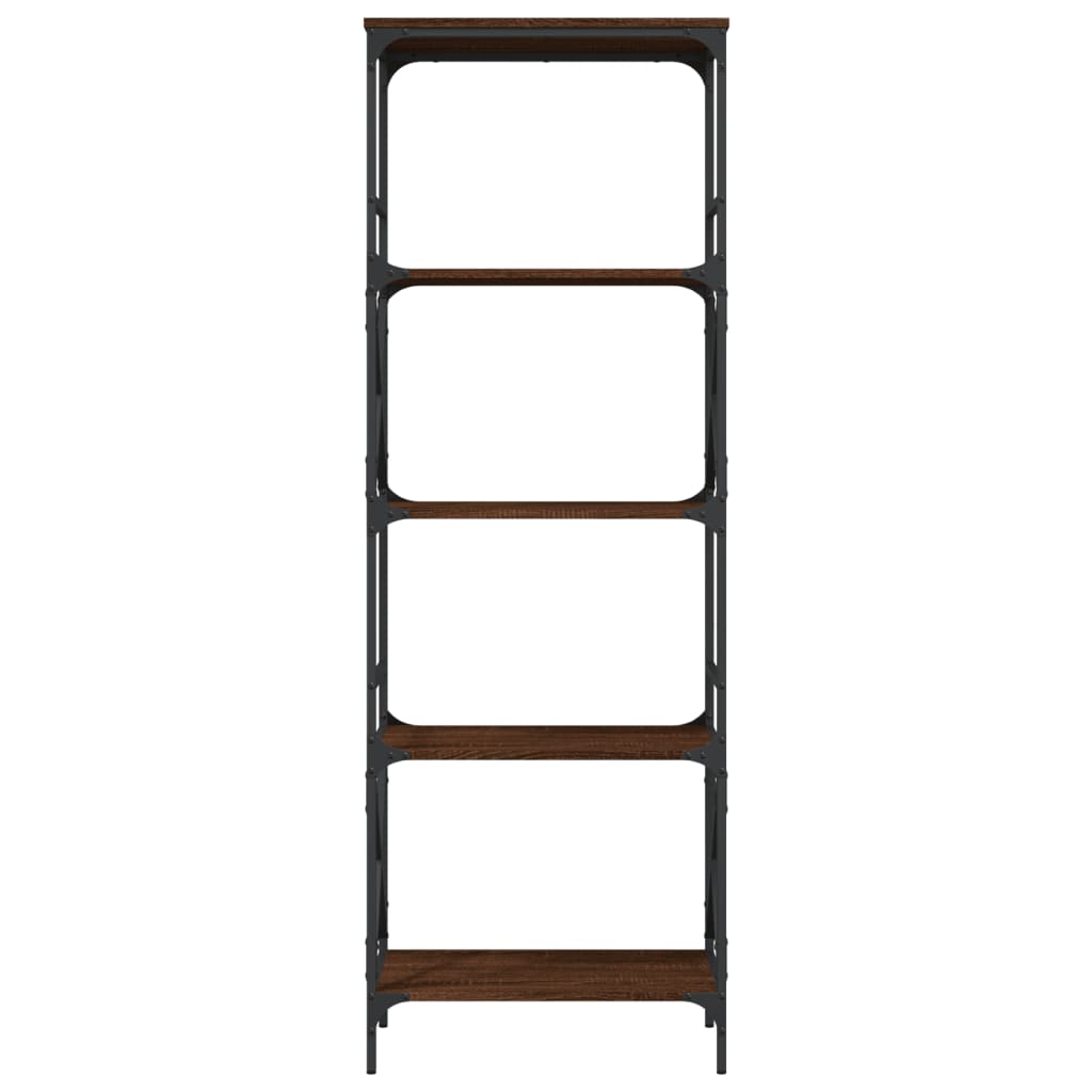 vidaXL Bibliotecă 5 niveluri, stejar maro, 59x35x171cm, lemn prelucrat vidaXL Bibliotecă 5 niveluri, stejar maro, 59x35x171cm, lemn prelucrat
