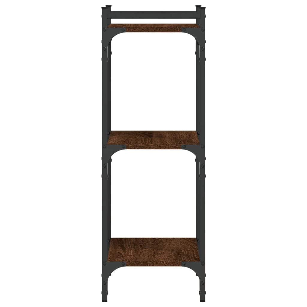 vidaXL Bibliotecă 3 niveluri, stejar maro 40x30x86 cm, lemn prelucrat vidaXL Bibliotecă 3 niveluri, stejar maro 40x30x86 cm, lemn prelucrat