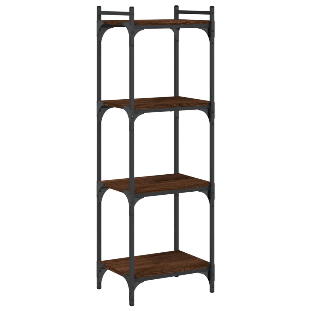 vidaXL Bibliotecă 4 niveluri, stejar maro 40x30x120 cm, lemn prelucrat vidaXL Bibliotecă 4 niveluri, stejar maro 40x30x120 cm, lemn prelucrat