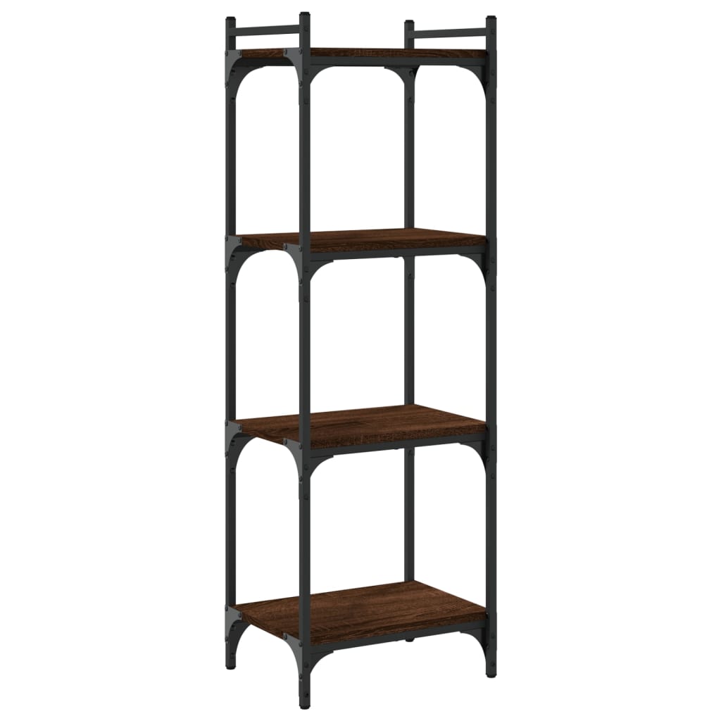 vidaXL Bibliotecă 4 niveluri, stejar maro 40x30x120 cm, lemn prelucrat vidaXL Bibliotecă 4 niveluri, stejar maro 40x30x120 cm, lemn prelucrat