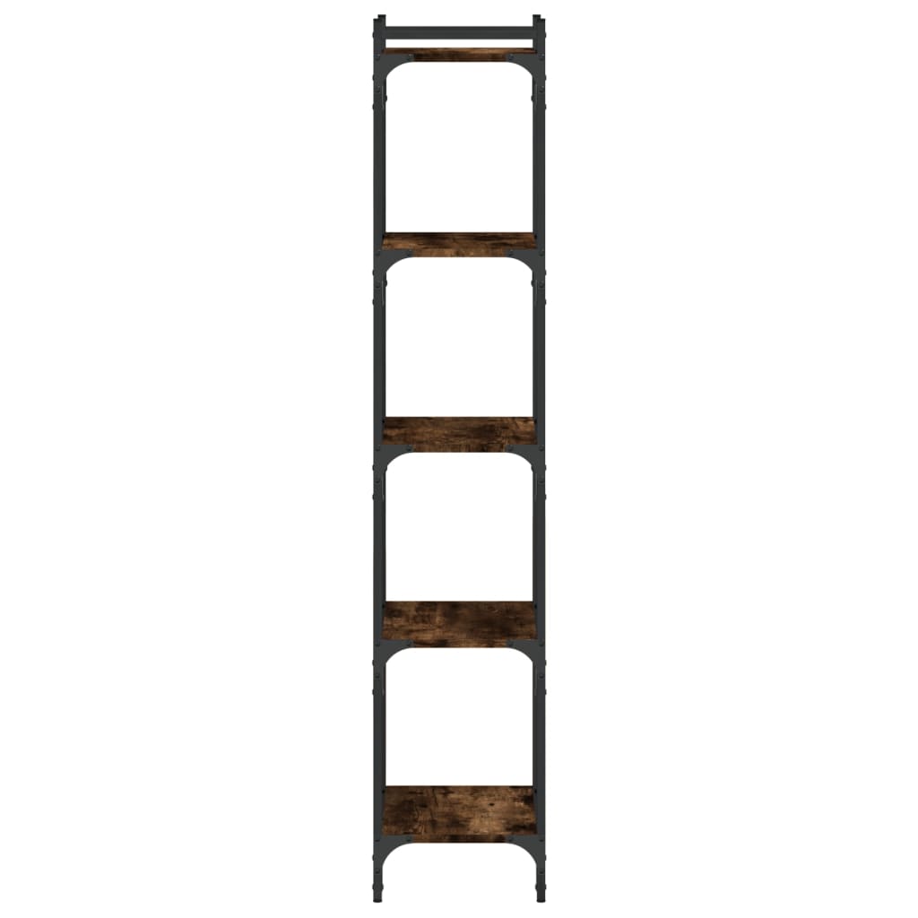 vidaXL Bibliotecă 5 niveluri stejar afumat 40x30x154 cm lemn prelucrat vidaXL Bibliotecă 5 niveluri stejar afumat 40x30x154 cm lemn prelucrat