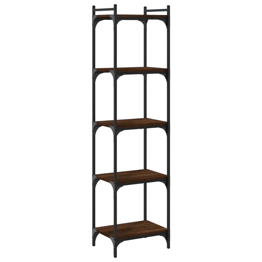 vidaXL Bibliotecă 5 niveluri, stejar maro 40x30x154 cm, lemn prelucrat vidaXL Bibliotecă 5 niveluri, stejar maro 40x30x154 cm, lemn prelucrat