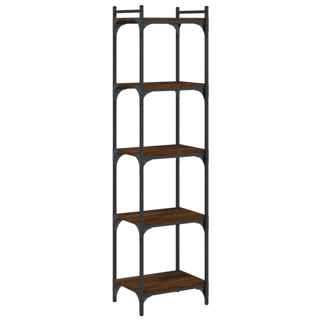 vidaXL Bibliotecă 5 niveluri, stejar maro 40x30x154 cm, lemn prelucrat vidaXL Bibliotecă 5 niveluri, stejar maro 40x30x154 cm, lemn prelucrat