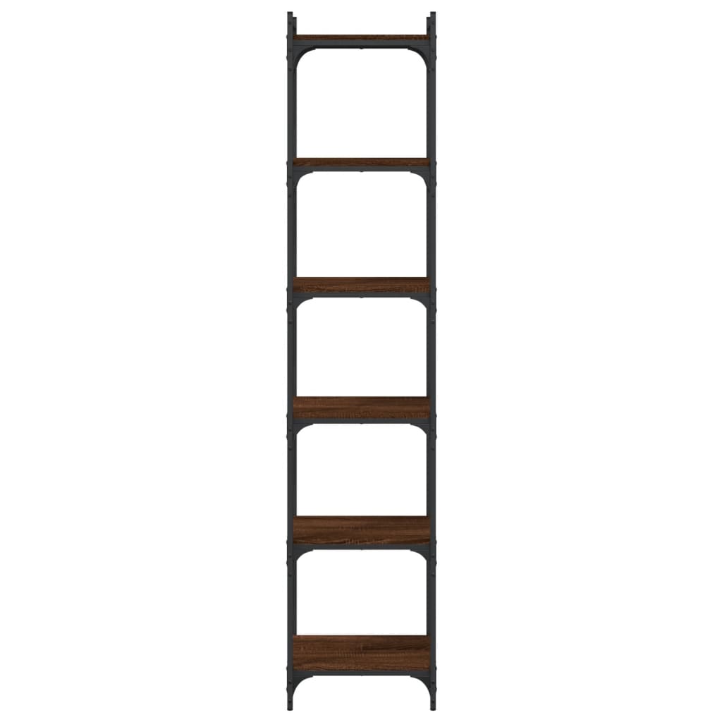 vidaXL Bibliotecă 6 niveluri, stejar maro 40x30x188 cm, lemn prelucrat vidaXL Bibliotecă 6 niveluri, stejar maro 40x30x188 cm, lemn prelucrat