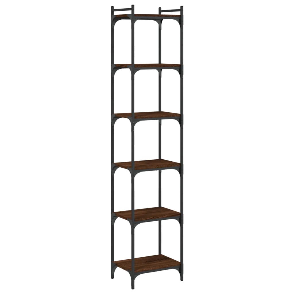 vidaXL Bibliotecă 6 niveluri, stejar maro 40x30x188 cm, lemn prelucrat vidaXL Bibliotecă 6 niveluri, stejar maro 40x30x188 cm, lemn prelucrat