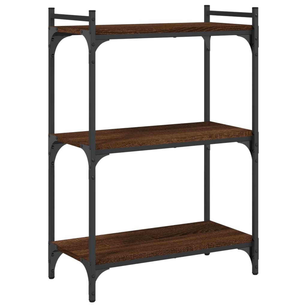 vidaXL Bibliotecă cu 3 niveluri, stejar maro 60x30x86 cm lemn compozit vidaXL Bibliotecă cu 3 niveluri, stejar maro 60x30x86 cm lemn compozit