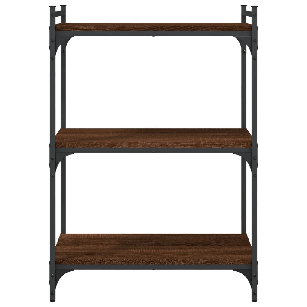 vidaXL Bibliotecă cu 3 niveluri, stejar maro 60x30x86 cm lemn compozit vidaXL Bibliotecă cu 3 niveluri, stejar maro 60x30x86 cm lemn compozit