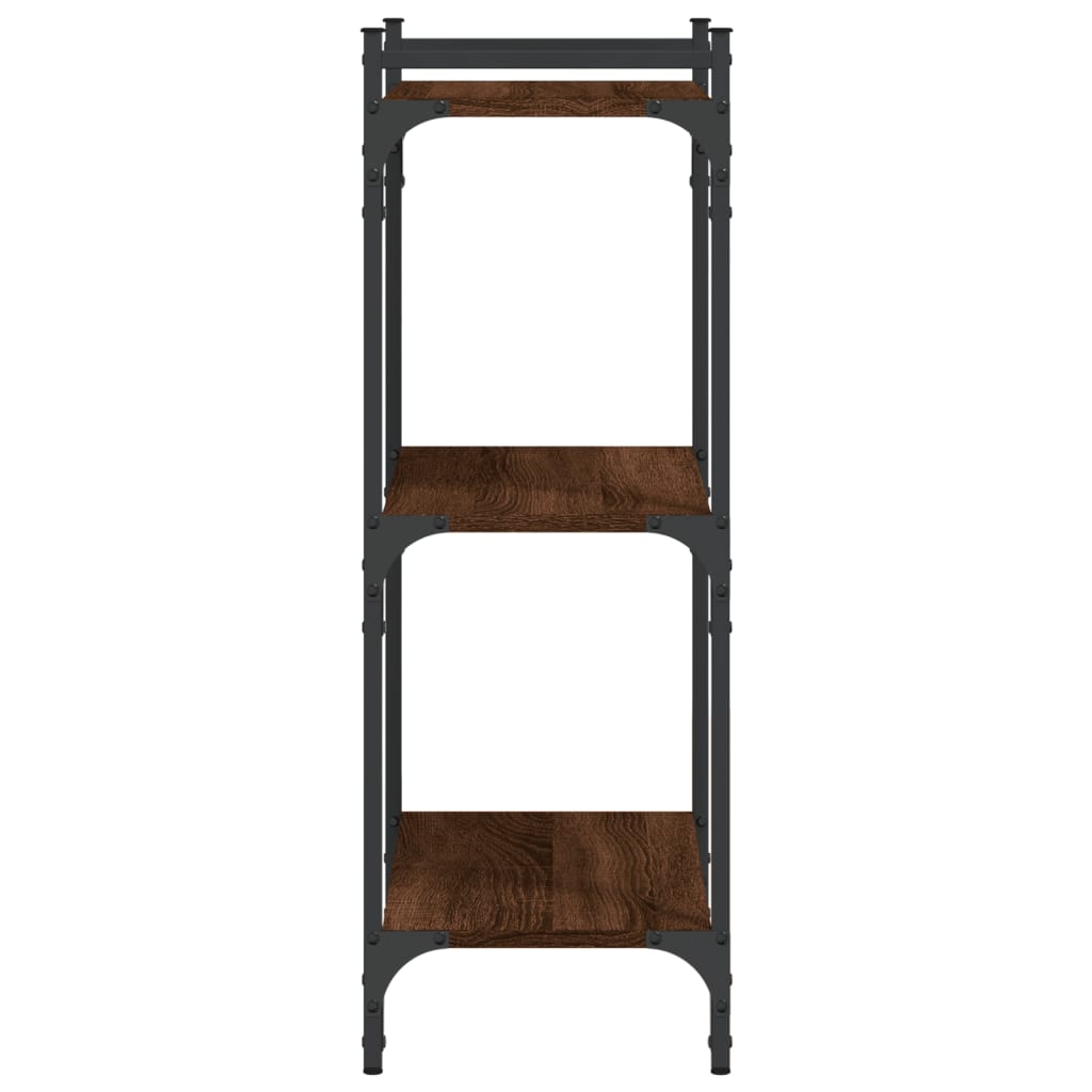 vidaXL Bibliotecă cu 3 niveluri, stejar maro 60x30x86 cm lemn compozit vidaXL Bibliotecă cu 3 niveluri, stejar maro 60x30x86 cm lemn compozit
