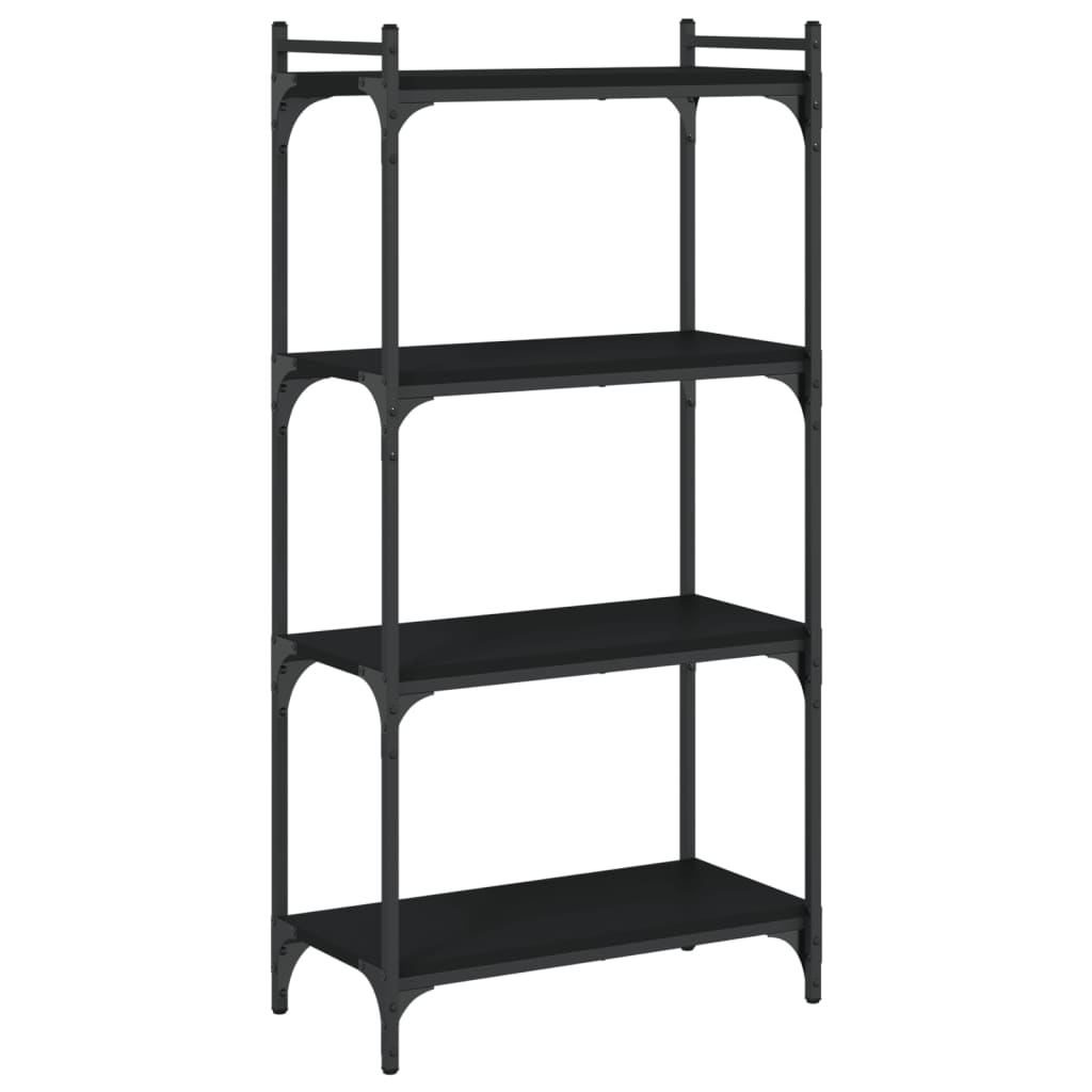 vidaXL Bibliotecă cu 4 niveluri, negru, 60x30x120 cm, lemn prelucrat vidaXL Bibliotecă cu 4 niveluri, negru, 60x30x120 cm, lemn prelucrat