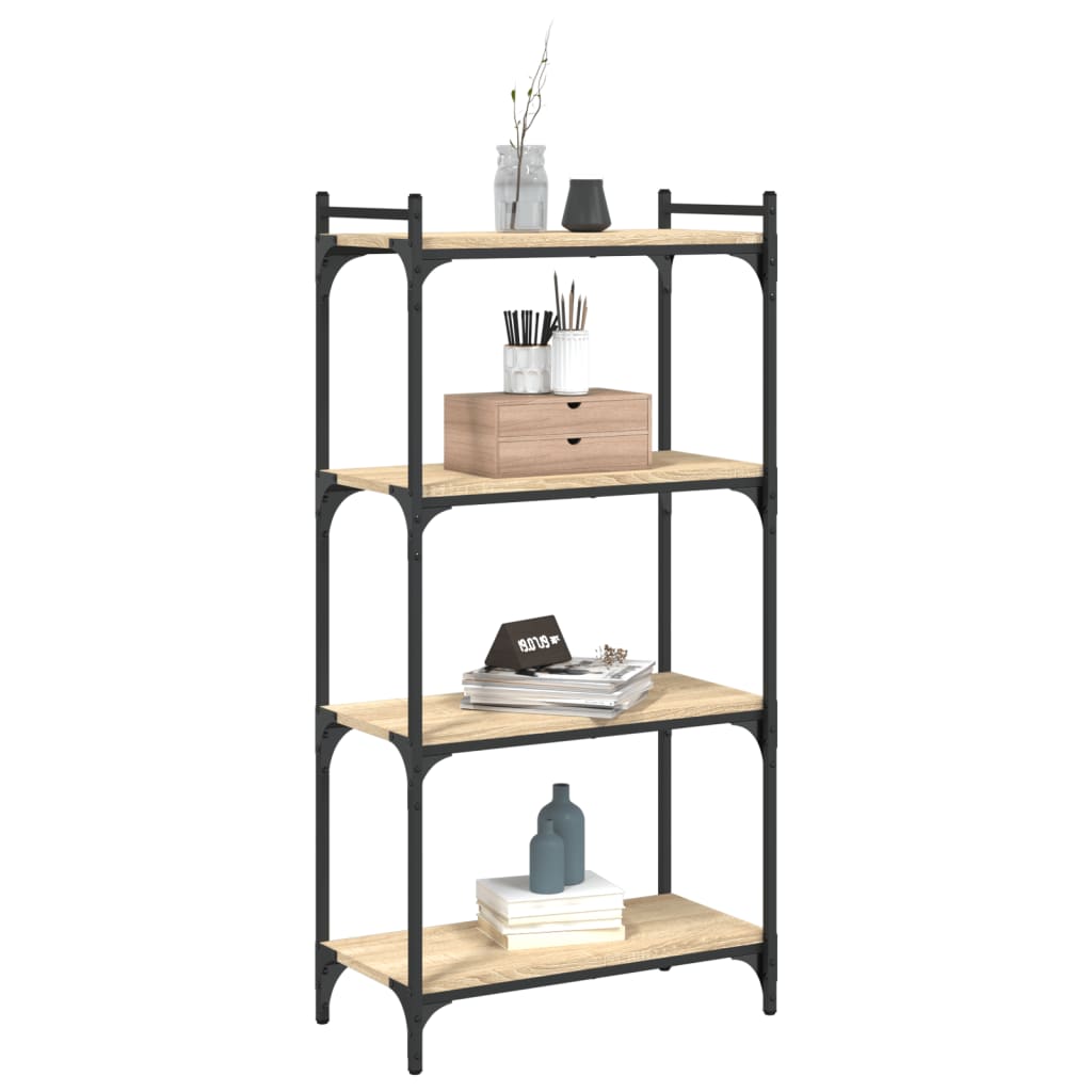vidaXL Bibliotecă 4 niveluri stejar sonoma 60x30x120 cm lemn prelucrat vidaXL Bibliotecă 4 niveluri stejar sonoma 60x30x120 cm lemn prelucrat
