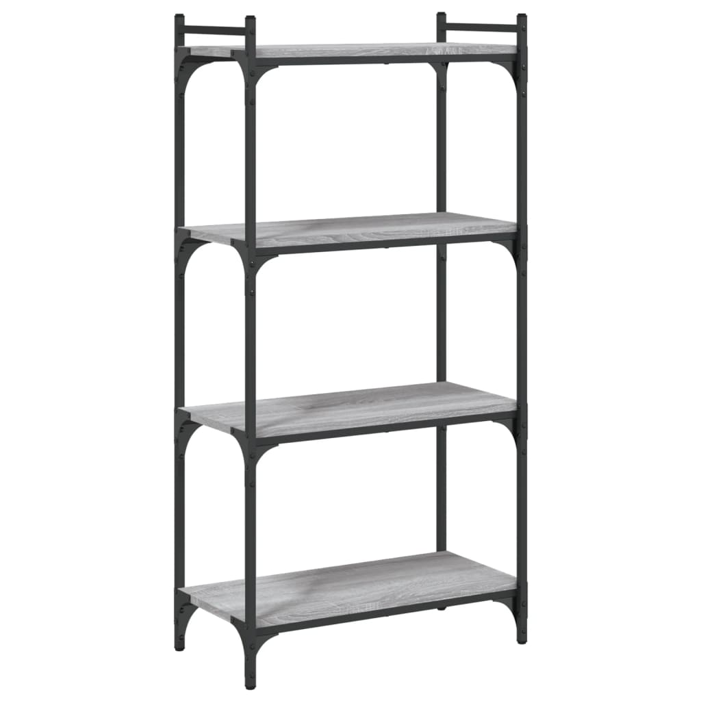 vidaXL Bibliotecă cu 4 niveluri gri sonoma 60x30x120 cm lemn prelucrat vidaXL Bibliotecă cu 4 niveluri gri sonoma 60x30x120 cm lemn prelucrat
