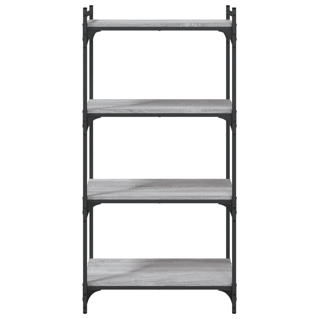 vidaXL Bibliotecă cu 4 niveluri gri sonoma 60x30x120 cm lemn prelucrat vidaXL Bibliotecă cu 4 niveluri gri sonoma 60x30x120 cm lemn prelucrat
