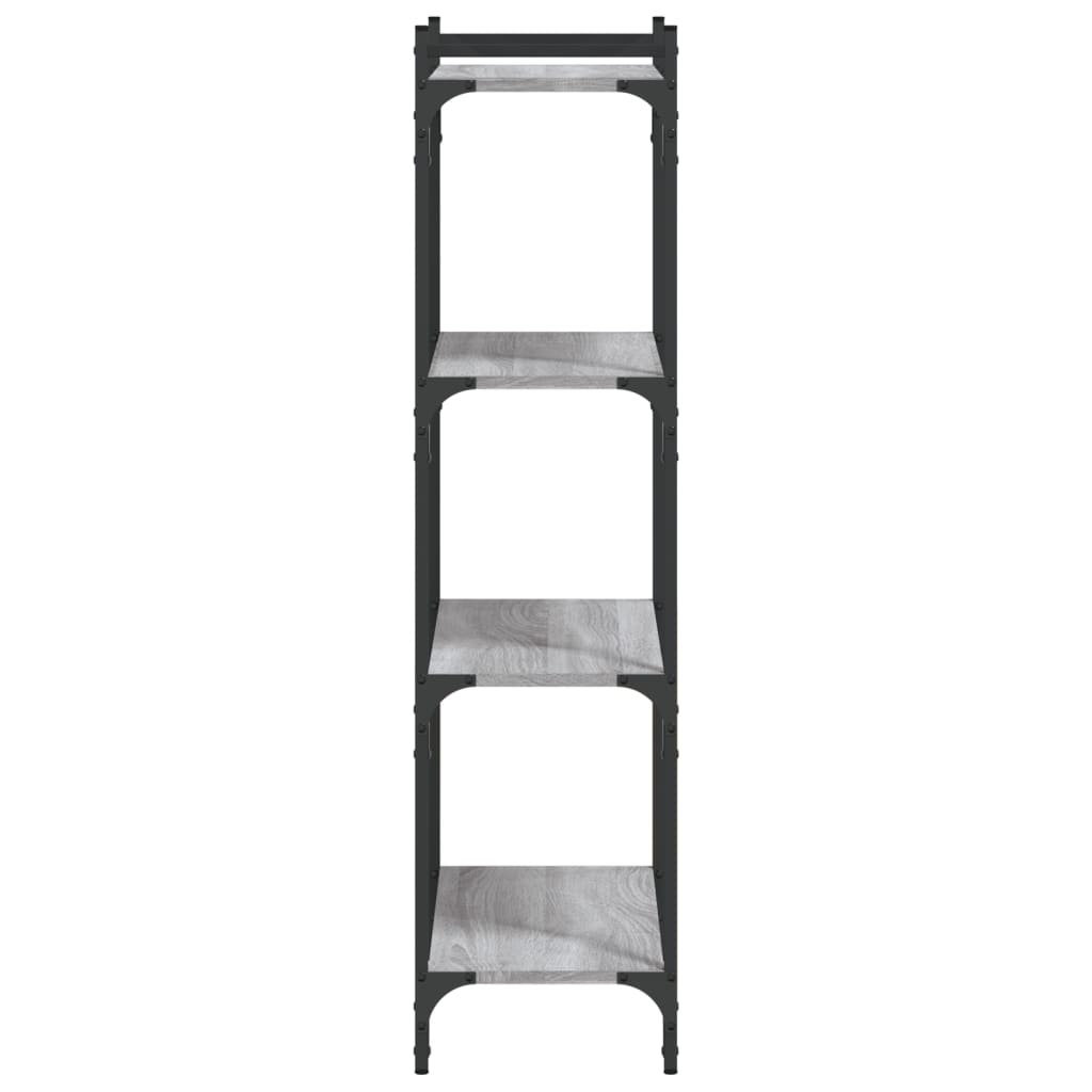 vidaXL Bibliotecă cu 4 niveluri gri sonoma 60x30x120 cm lemn prelucrat vidaXL Bibliotecă cu 4 niveluri gri sonoma 60x30x120 cm lemn prelucrat