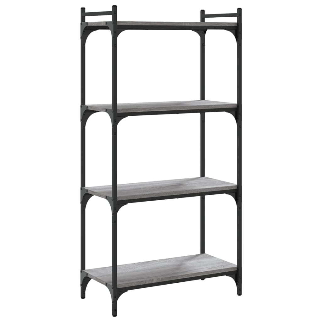 vidaXL Bibliotecă cu 4 niveluri gri sonoma 60x30x120 cm lemn prelucrat vidaXL Bibliotecă cu 4 niveluri gri sonoma 60x30x120 cm lemn prelucrat