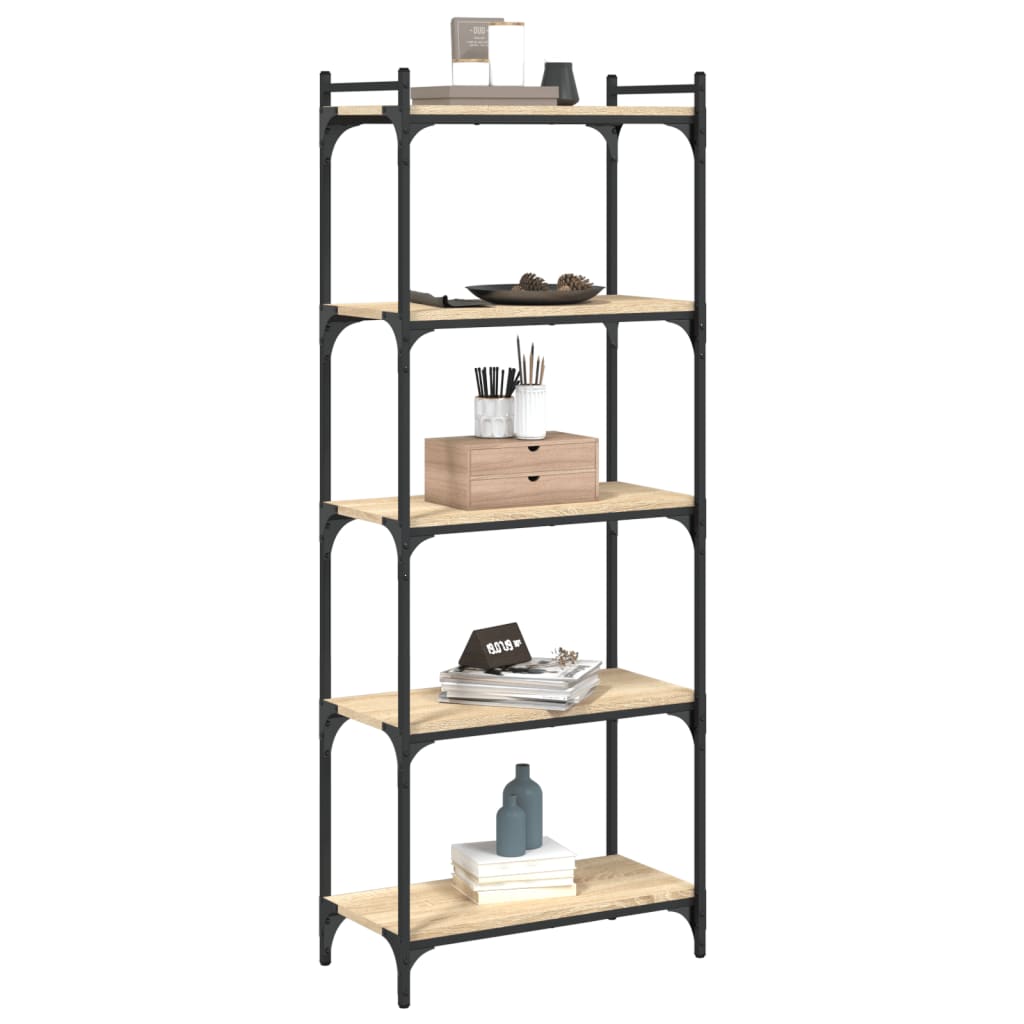 vidaXL Bibliotecă 5 niveluri stejar sonoma 60x30x154 cm lemn prelucrat vidaXL Bibliotecă 5 niveluri stejar sonoma 60x30x154 cm lemn prelucrat