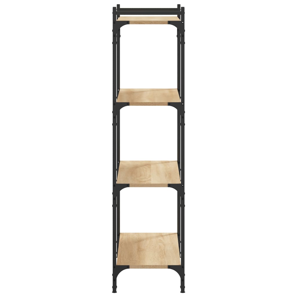 vidaXL Bibliotecă 4 niveluri stejar sonoma 80x30x120 cm lemn prelucrat vidaXL Bibliotecă 4 niveluri stejar sonoma 80x30x120 cm lemn prelucrat