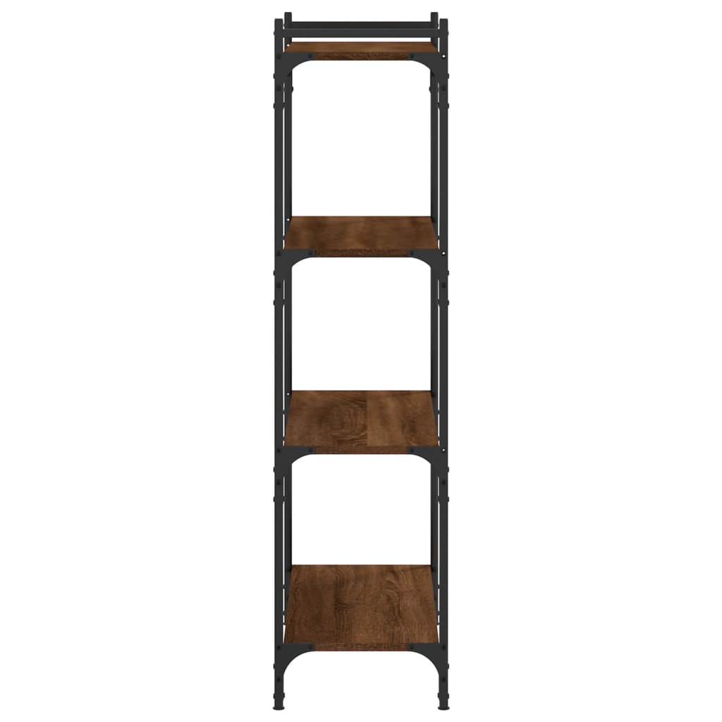 vidaXL Bibliotecă 4 niveluri, stejar maro 80x30x120 cm, lemn prelucrat vidaXL Bibliotecă 4 niveluri, stejar maro 80x30x120 cm, lemn prelucrat