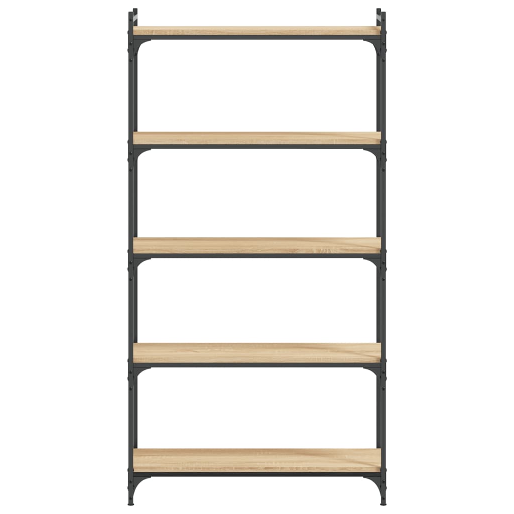 vidaXL Bibliotecă 5 niveluri stejar sonoma 80x30x154 cm lemn prelucrat vidaXL Bibliotecă 5 niveluri stejar sonoma 80x30x154 cm lemn prelucrat