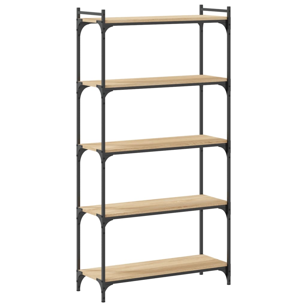 vidaXL Bibliotecă 5 niveluri stejar sonoma 80x30x154 cm lemn prelucrat vidaXL Bibliotecă 5 niveluri stejar sonoma 80x30x154 cm lemn prelucrat