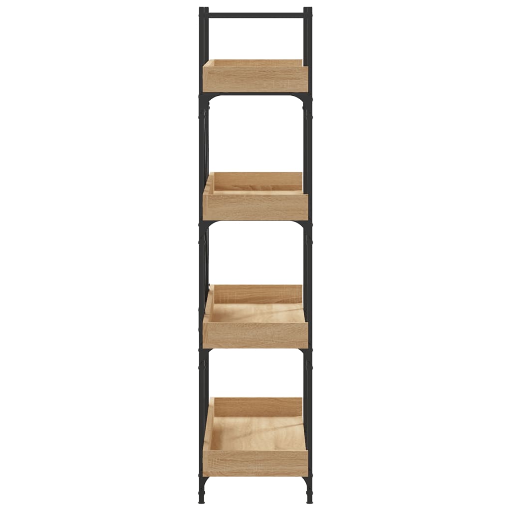 vidaXL Bibliotecă 4 niveluri, stejar sonoma, 100x33x145,5 cm, lemn vidaXL Bibliotecă 4 niveluri, stejar sonoma, 100x33x145,5 cm, lemn