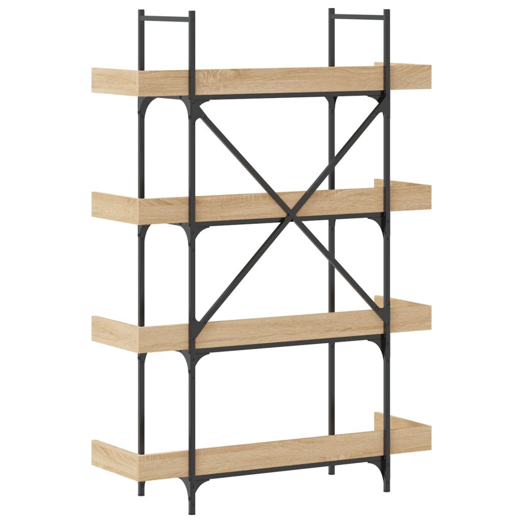 vidaXL Bibliotecă 4 niveluri, stejar sonoma, 100x33x145,5 cm, lemn vidaXL Bibliotecă 4 niveluri, stejar sonoma, 100x33x145,5 cm, lemn