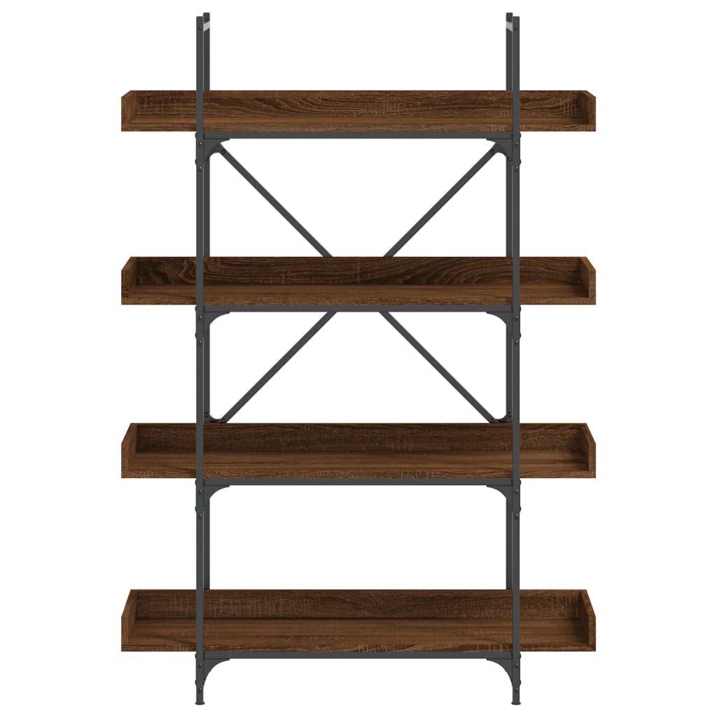 vidaXL Bibliotecă cu 4 niveluri, stejar maro, 100x33x145,5 cm, lemn vidaXL Bibliotecă cu 4 niveluri, stejar maro, 100x33x145,5 cm, lemn