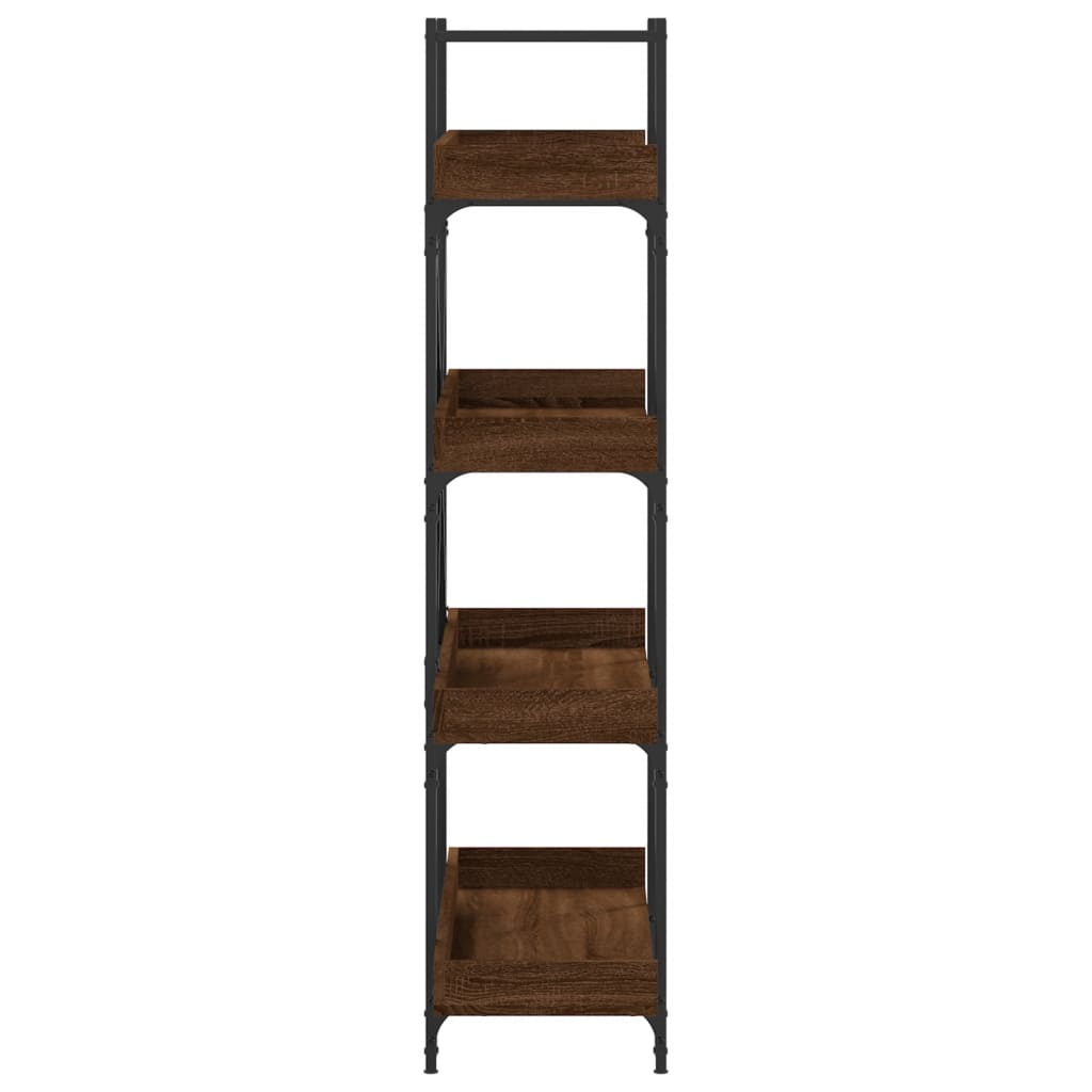 vidaXL Bibliotecă cu 4 niveluri, stejar maro, 100x33x145,5 cm, lemn vidaXL Bibliotecă cu 4 niveluri, stejar maro, 100x33x145,5 cm, lemn