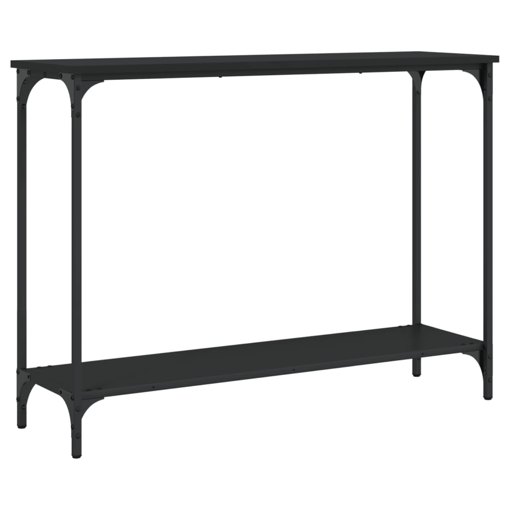 vidaXL Măsuță consolă, negru, 101x30,5x75 cm, lemn compozit vidaXL Măsuță consolă, negru, 101x30,5x75 cm, lemn compozit