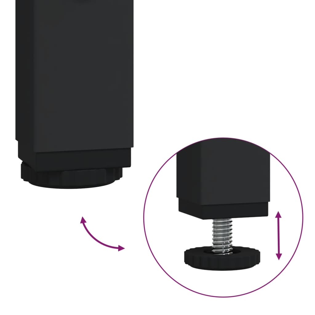 vidaXL Măsuță consolă, negru, 101x30,5x75 cm, lemn compozit vidaXL Măsuță consolă, negru, 101x30,5x75 cm, lemn compozit