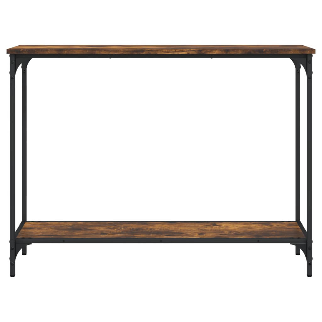 vidaXL Măsuță consolă, stejar fumuriu, 101x30,5x75 cm, lemn prelucrat vidaXL Măsuță consolă, stejar fumuriu, 101x30,5x75 cm, lemn prelucrat